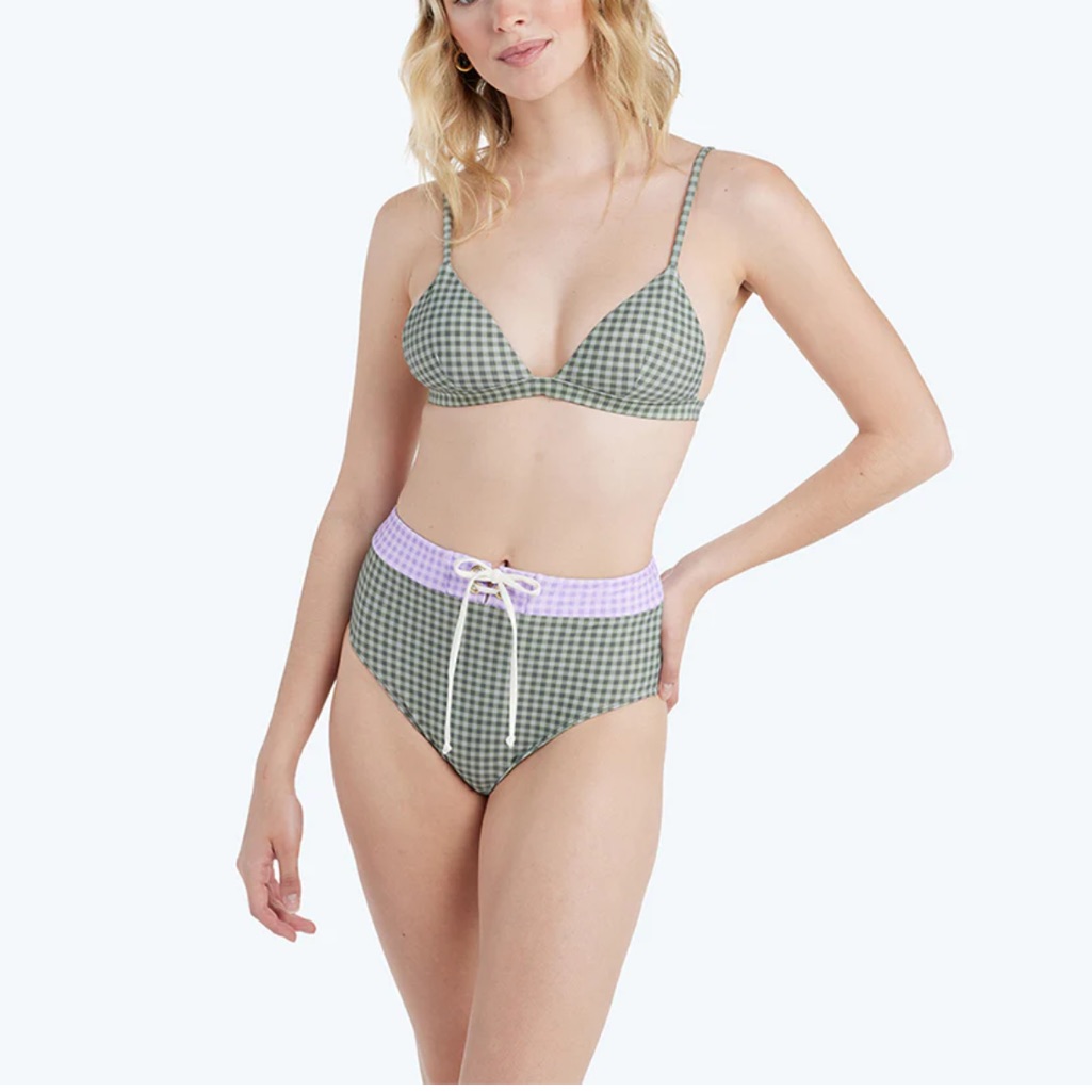 Summersalt Triangle Bikini High Rise Bottom Size 8 10 In Lavender And Ivy New